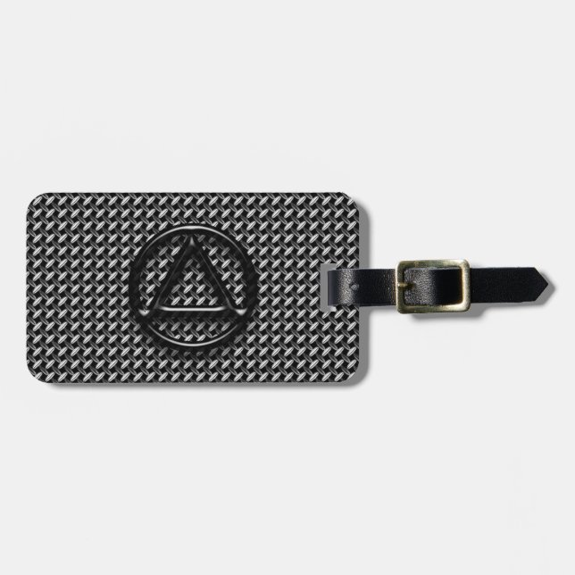 Erholungs-Nüchternheit nüchtern Gepäckanhänger (Vorderseite horizontal)