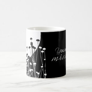 Erholungs Wunder, Schwarz und Weiß Kaffeetasse