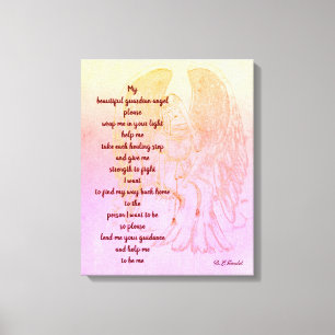 Erholungsgedicht-Kunst-Leinwand des Wächter-Engel Leinwanddruck