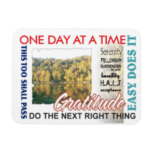 Erholungsslogans Magnet
