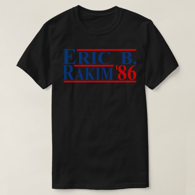 Eric B Rakim For 86 Baseball TShirt (Design vorne)