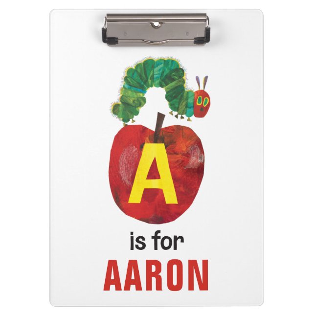 Eric Carle | A is For Apple Klemmbrett (Vorderseite)