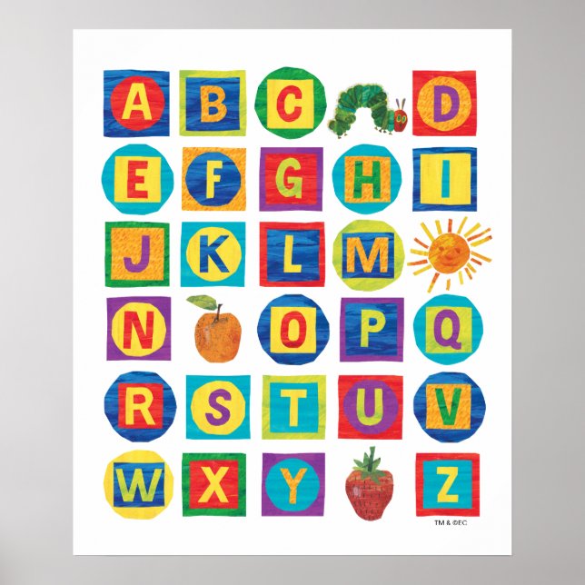 Eric Carle | Alphabet Blocks Pattern Poster (Vorne)