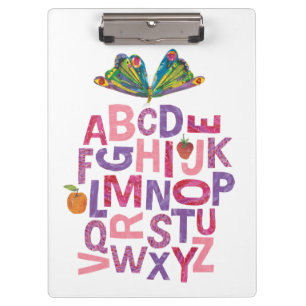 Eric Carle Alphabet Butterfly Pattern Klemmbrett