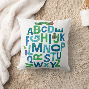 Eric Carle   Alphabet Raupe Buchstaben Muster Kissen