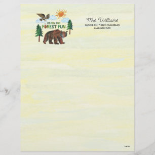 Eric Carle Bereit für Waldspass Briefbogen