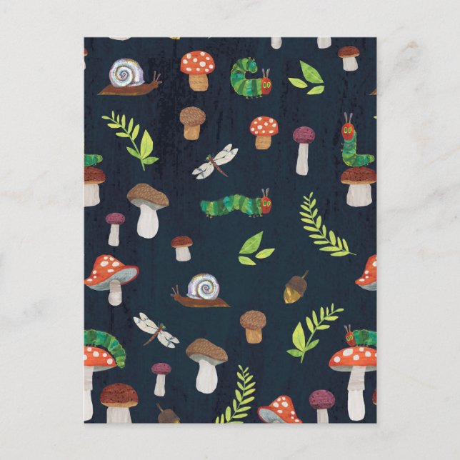 Eric Carle | Bug und Pilzmuster Postkarte (Vorderseite)