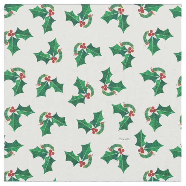 Eric Carle Christmas Raupe Stoff (Nahaufnahme)