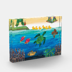 Eric Carle   Farbenfrohe Teichlandschaft Fotoblock