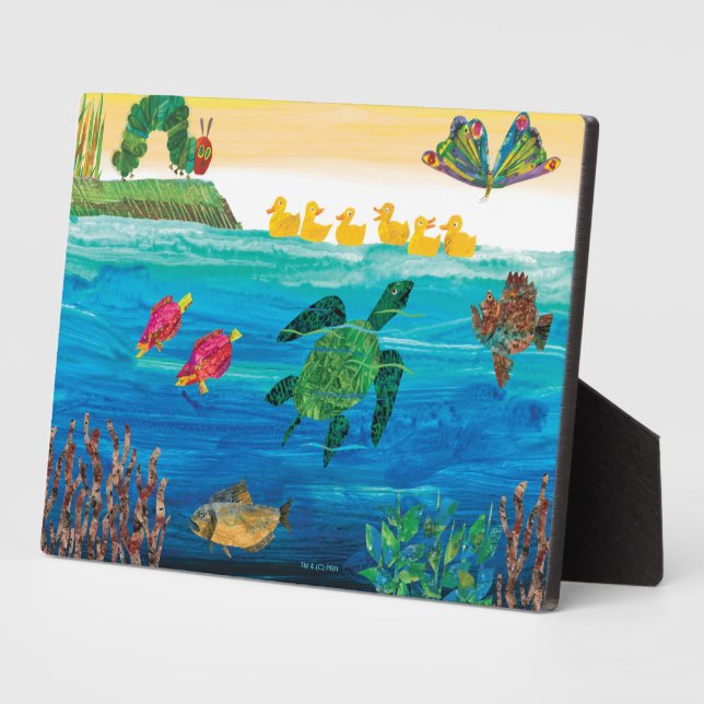 Eric Carle | Farbenfrohe Teichlandschaft Fotoplatte (Seite)