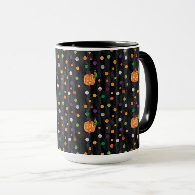 Eric Carle | Halloween Polka Dot Pattern Tasse (VorderseiteRechts)