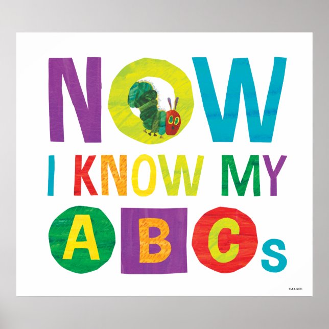 Eric Carle | Jetzt kenne ich meine ABCs Poster (Vorne)