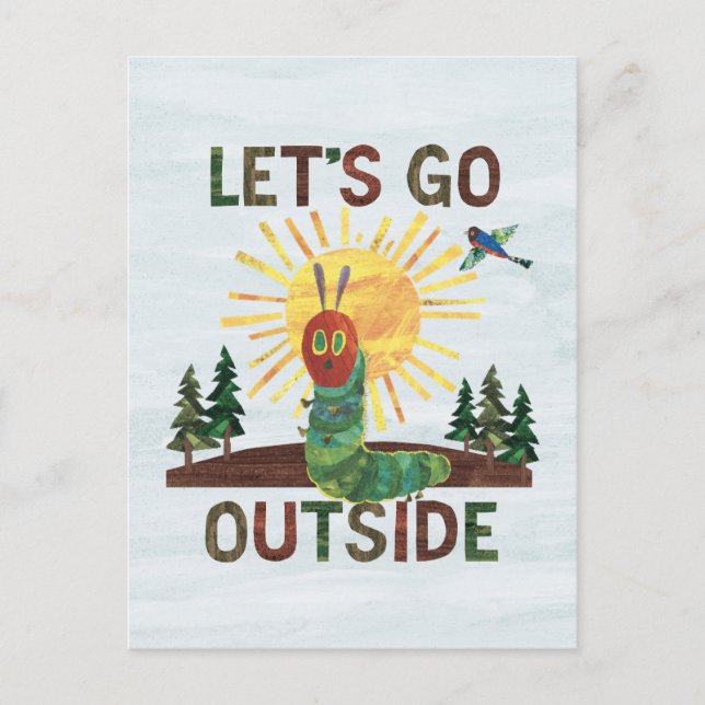 Eric Carle | Lass's Go Outside Postkarte (Vorderseite)