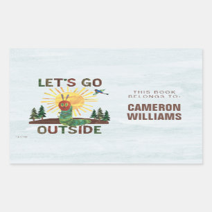 Eric Carle   Lass's Go Outside Rechteckiger Aufkleber