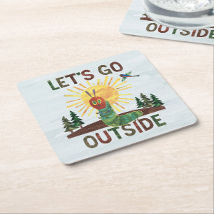 Eric Carle   Lass's Go Outside Rechteckiger Pappuntersetzer