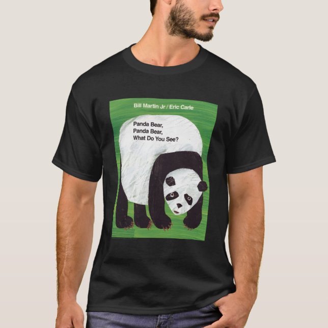 Eric Carle Panda Bear Panda Bear W Sehen Sie Buch T-Shirt (Vorderseite)