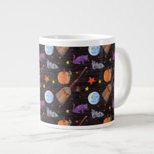 Eric Carle   Raupe Black Halloween Pattern Jumbo-Tasse