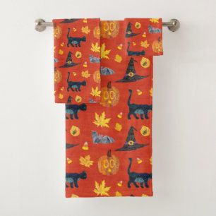 Eric Carle   Raupe Halloween-Muster Badhandtuch Set