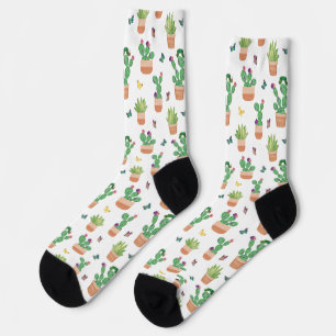 Eric Carle Raupe, Kaktus und Schmetterling Pa Socken