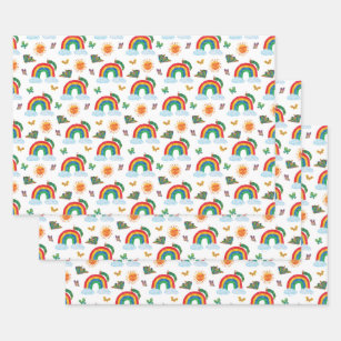 Eric Carle   Raupe Rainbow Butterfly Pattern Geschenkpapier Set