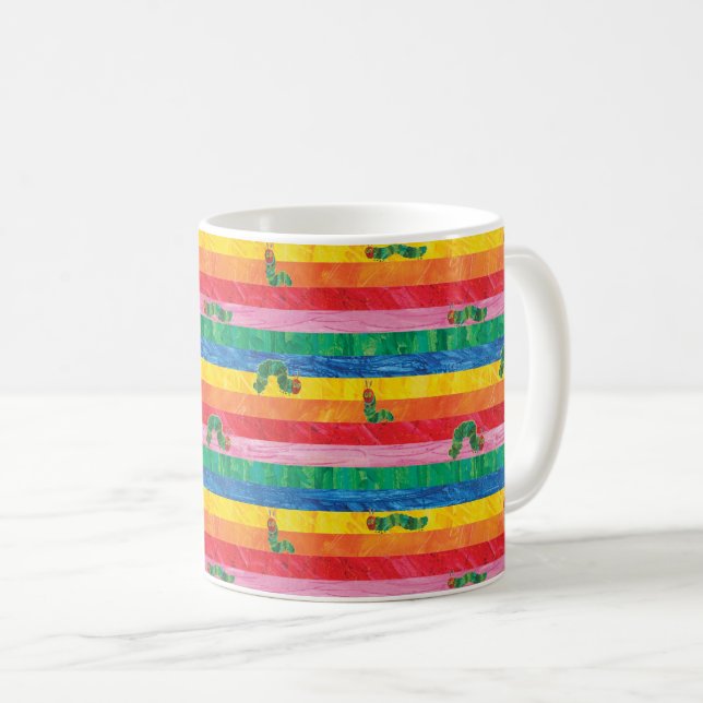 Eric Carle | Raupe-Regenbogen-Muster Kaffeetasse (VorderseiteRechts)
