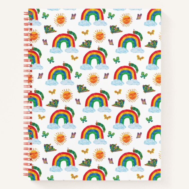 Eric Carle | Raupe zum Regenbogen-Schmetterling Notizbuch (Vorderseite)