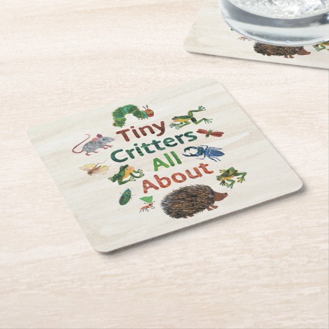 Eric Carle | Tiny Critters Rechteckiger Pappuntersetzer (angewinkelt)