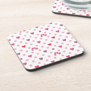 Eric Carle Valentine Heart Polka Dot Pattern Getränkeuntersetzer