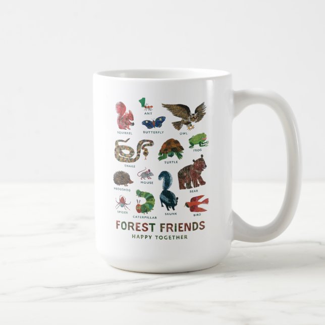 Eric Carle | Waldfreunde glücklich miteinander Kaffeetasse (Rechts)