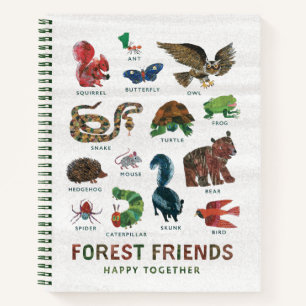 Eric Carle   Waldfreunde glücklich miteinander Notizbuch