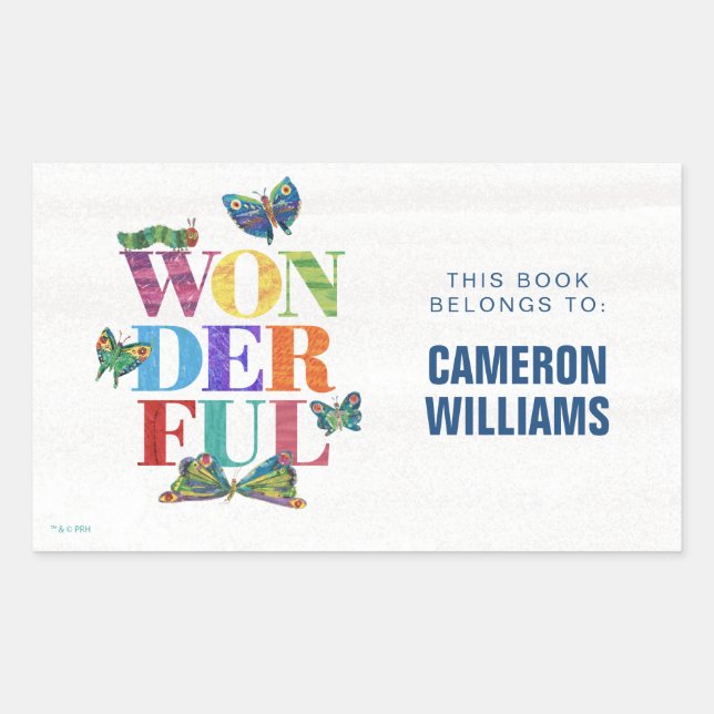 Eric Carle | Wunderbar Rechteckiger Aufkleber (Vorderseite)