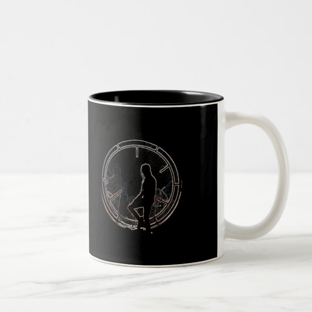 Eric durch das Fenster Zweifarbige Tasse (Rechts)