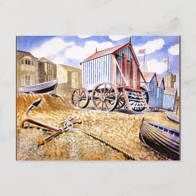Eric Ravilious - Adelburgh Postkarte (Vorderseite)