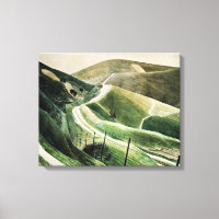 Eric Ravilious - Chalk Paths, berühmte Kunstwerke