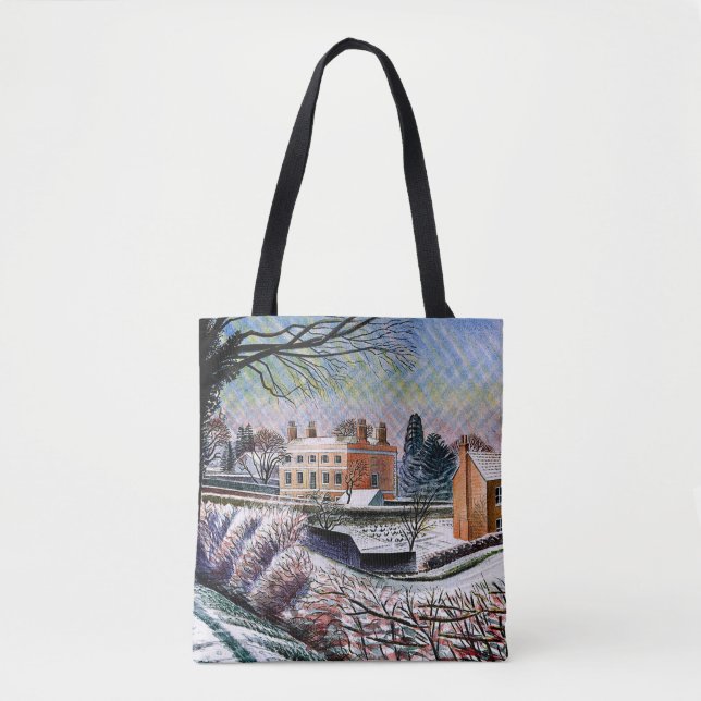 Eric Ravilious - Das Pfarrhaus im Winter Tasche (Vorderseite)