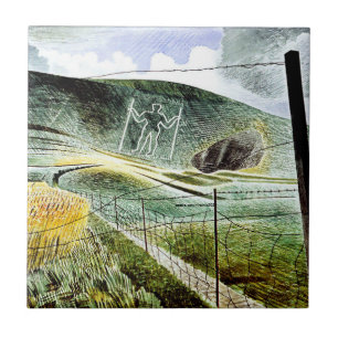 Eric Ravilious - Der Wilmington-Riese,  Fliese