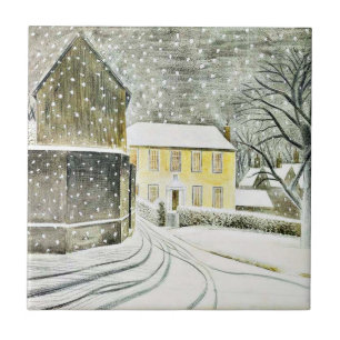 Eric Ravilious - Hallstead Road im Schnee, Fliese