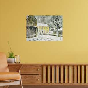 Eric Ravilious - Hallstead Road im Schnee,  Poster