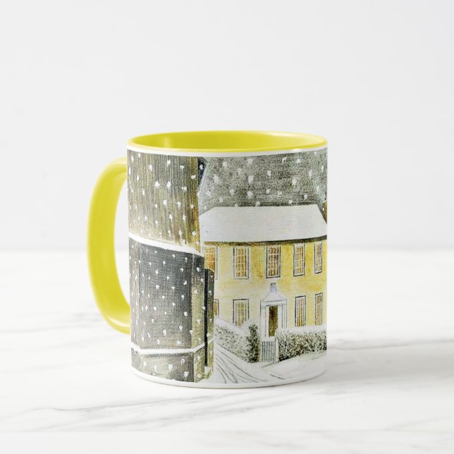 Eric Ravilious - Hallstead Road in Snow, Tasse (Vorderseite Links)