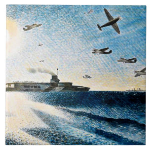 Eric Ravilious - HMS Glorious in der Arktis Fliese