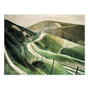 Eric Ravilious - Kreidewege, Fotodruck
