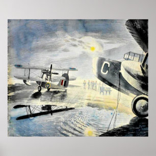 Eric Ravilious - Morgen auf dem Tarmac Poster