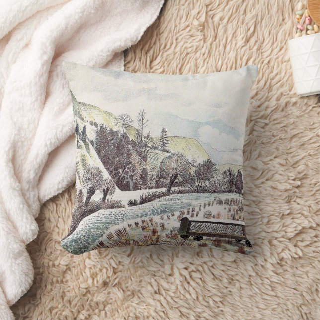 Eric Ravilious - Neujahrs-Schnee, Kissen (Decke)
