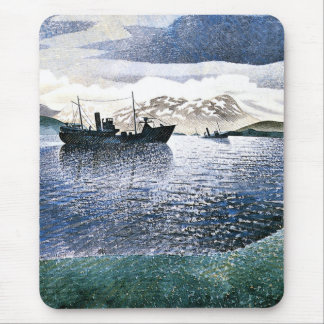 Eric Ravilious - Norway, magic realism, Mousepad