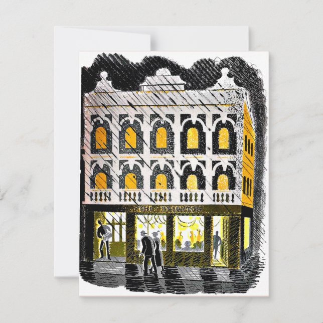 Eric Ravilious - Public House in High Street Karte (Vorderseite)
