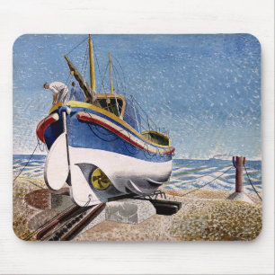 Eric Ravilious - Rettungsboot in Adelburgh, Mousepad