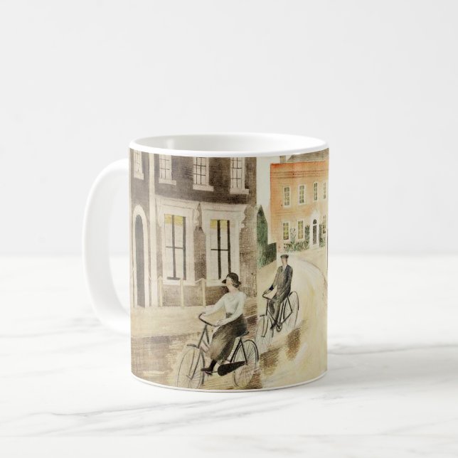 Eric Ravilious - Village Street, Kaffeetasse (Vorderseite Links)