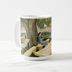 Eric Ravilious - Zwei Frauen in einem Garten Kaffeetasse