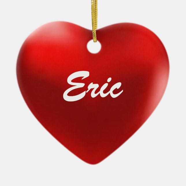 Eric-Verzierungs-Herz Keramikornament (Vorne)