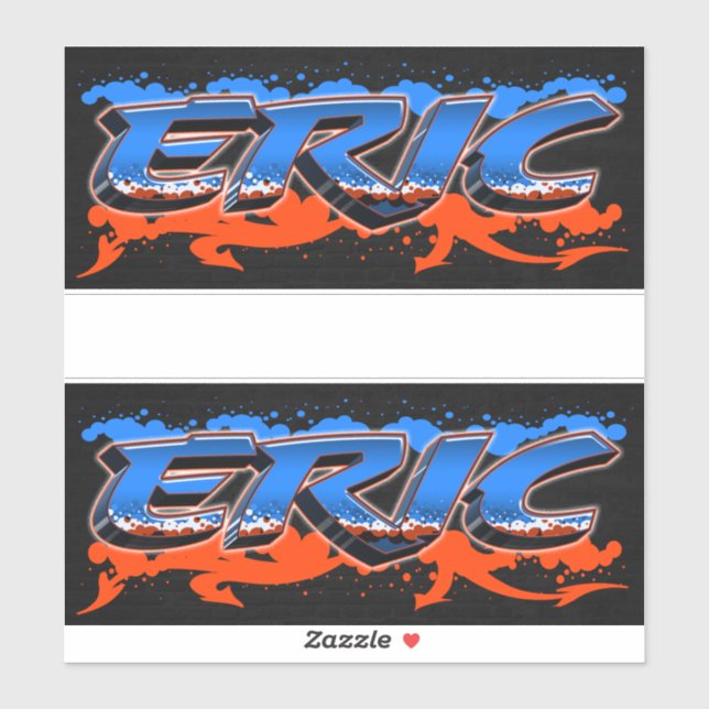 Eric Vorname Name Graffiti Aufkleber Sticker (Blatt)